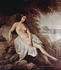 #19015 Photo of a Nude Woman Reclined on a Rock, Dipping Her Feet in Water, by Francesco Hayez by JVPD