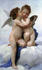 #19309 Photo of Cupid and Psyche as Children, Kissing, by William-Adolphe Bouguereau by JVPD