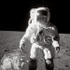 #19940 Stock Picture of Astronaut Alan LaVern Bean in a Space Suit During EVA on the Moon by JVPD