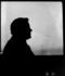 #20294 Historical Stock Photo: Silhouetted Profile of President Herbert Hoover by JVPD