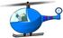 #20507 Clipart of a Man Flying a Helicopter by DJArt