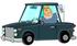 #26714 Drunk Driver Woman With Wine in a Car Clipart by DJArt