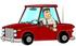 #26719 Wasted Man Drunk Driving and Holding Beer Out His Car Window Clipart by DJArt