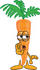 #27574 Clip Art Graphic of an Organic Veggie Carrot Mascot Character Whispering and Telling Secrets by toons4biz