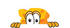 #27609 Clip Art Graphic of a Swiss Cheese Wedge Mascot Character Peeking Over a Surface by toons4biz
