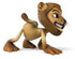 #43531 Royalty-Free (RF) Illustration of a 3d Lion Mascot Walking On All Fours - Pose 3 by Julos