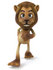 #43551 Royalty-Free (RF) Illustration of a 3d Lion Mascot Walking Forward by Julos