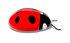#44373 Royalty-Free (RF) Illustration of a 3d Shiny Ladybug - Pose 4 by Julos