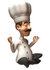 #47889 Royalty-Free (RF) Illustration Of A 3d Gourmet Chef Mascot Meditating - Version 1 by Julos