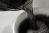 #481 Black and White Picture of Espresso Coffee Pouring Into a Cup by Kenny Adams