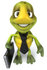 #49450 Royalty-Free (RF) Illustration Of A 3d Green Turtle Mascot Businessman With A Briefcase - Version 2 by Julos