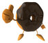 #50707 Royalty-Free (RF) Illustration Of A 3d Milk Chocolate Frosted Doughnut Mascot Holding His Thumb Up by Julos