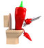 #50735 Royalty-Free (RF) Illustration Of A 3d Red Hot Chili Pepper Mascot Reading On A Toilet - Version 2 by Julos