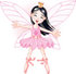 #56156 Clip Art Of A Happy Asian Ballerina Fairy Princess Dancing by pushkin