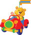 #56196 Royalty-Free (RF) Clip Art Of A Teddy Bear Waving And Driving A Convertible Car by pushkin