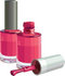 #56527 Royalty-Free (RF) Clip Art Illustration Of A Brush Resting By Two Bottles Of Pink Nail Polish by pushkin
