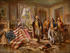 #7581 Picture of The Birth of Old Glory, Betsy Ross Flag by JVPD