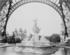 #9763 Picture of the Fountain St. Vidal With an Arch of the Eiffel Tower by JVPD
