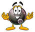 Billiards Eight Ball Cartoon Character With Welcoming Open Arms 8 ball cartoon character,8 ball cartoon characters,8 ball character,8 ball characters,8 ball mascot,8 ball mascots,8 ball,8 balls,8ball,8balls,ball,balls,billiards,cartoon character,cartoon characters,cartoon,cartoons,character,characters,eight ball cartoon character,eight ball cartoon characters,eight ball character,eight ball characters,eight ball mascot,eight ball mascots,eight ball,eight balls,eightball,eightballs,mascot,mascots,pool,welcoming, Clip Art Graphic of a Billiards Eight Ball Cartoon Character With Welcoming Open Arms 2531 2332