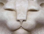 Cat Face Sculpture