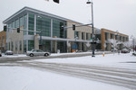Winter Snow at the Jackson County Library in Medford, Oregon