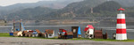 Outdoor Cat Houses at the Cat Jetty in Gold Beach, Oregon