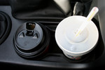 Beverages in Car Cup Holders