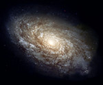 Stock Photo of a Dusty Spiral Galaxy, NGC 4414