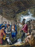 The Indians Giving a Talk to Colonel Bouquet