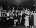 Photograph of Gov. Gardner Signing Resolution Ratifying Amendment to U.S. Constitution Granting Universal Franchise to Women