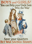 Uncle Sam With Boy and Girl