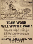 Team Work Will Win the War!