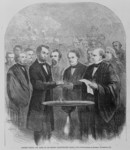 Lincoln Taking the Oath at His Second Inauguration