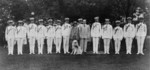 President and Mrs. Coolidge Posing With Navy Officers
