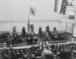 Calvin Coolidge Addressing a Meeting of the Budget Committee