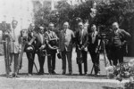 President Coolidge With White House Photographers Association