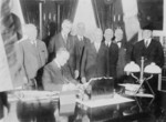 Coolidge Signing the Mellon Tax Bill