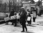 Textile Workers and Children Picketing