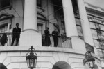 President and Mrs Coolidge on White House Balcony