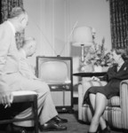 Dwight and Mamie Eisenhower Watching a Television