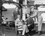 President Roosevelt With Major General George S. Patton, Jr