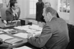 Gerald Ford Writing at His Desk