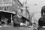 Gerald Ford Waving From Sunroof of Car