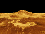 3D Perspective View of Maat Mons
