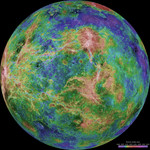 Hemispheric View of Venus Centered at 270 Degrees East Longitude
