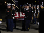 Military Honor Guard Carrying Ford Casket