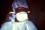 Zairian Nurse Prepared to Enter an Ebola VHF Isolation Ward During the a 1995 Outbreak in Kikwit, Zaire.