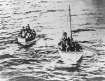 Survivors in Titanic Life Boats