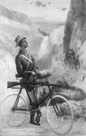 Man on a Bicycle, Yellowstone Park