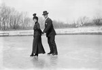 R.P. Hobson and Wife Ice Skating